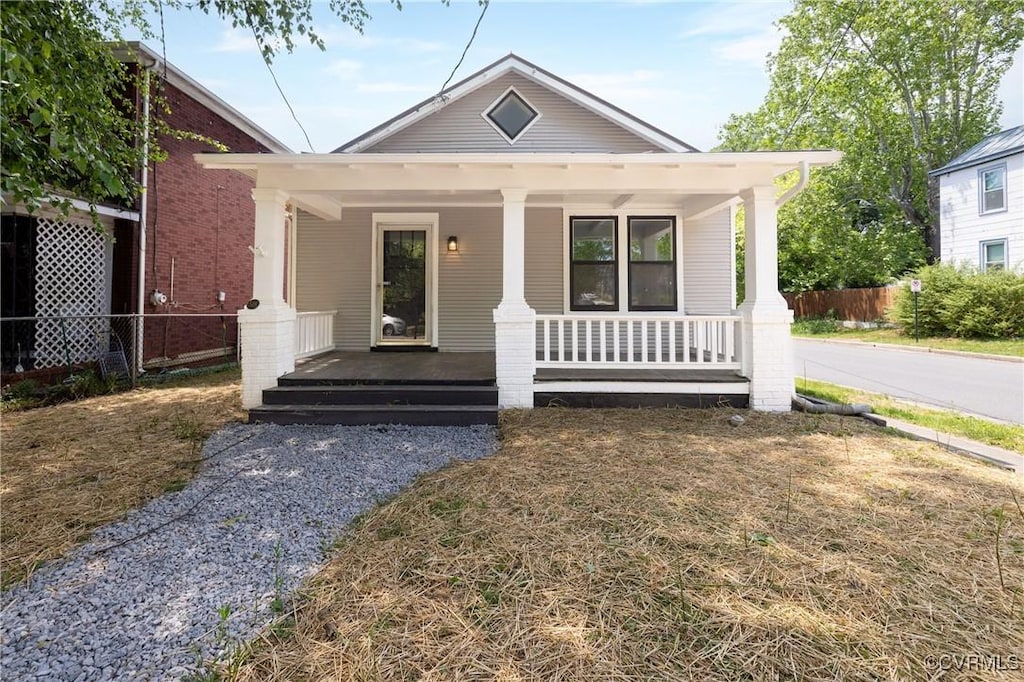 518 W 20th St, Richmond, VA 23225 - view of front of house featuring covered porch