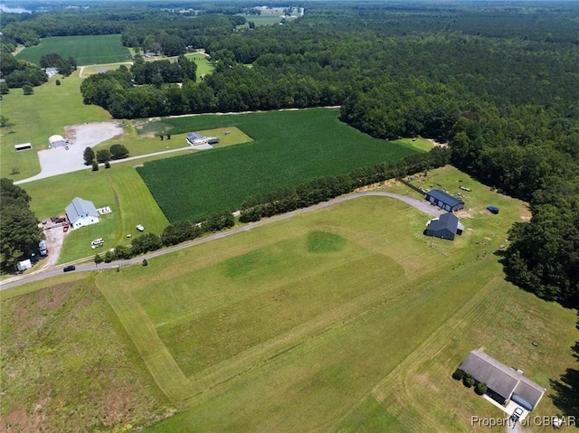1676 Windsor Rd, Dutton, VA 23050 - aerial overview of property's location with rural landscape and rows of crops