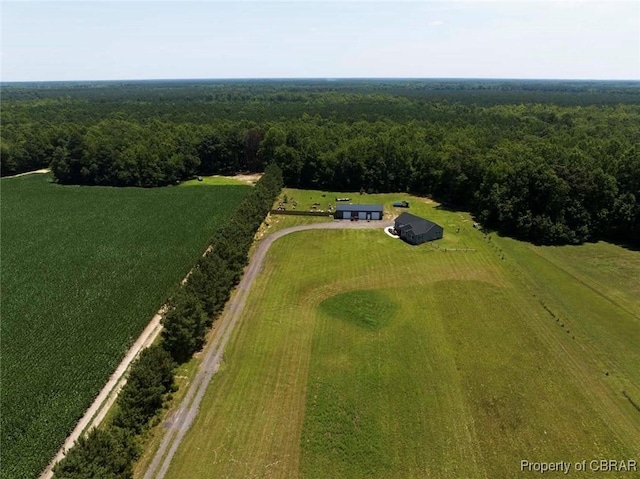 1676 Windsor Rd, Dutton, VA 23050 - aerial view of sparsely populated area with a heavily wooded area