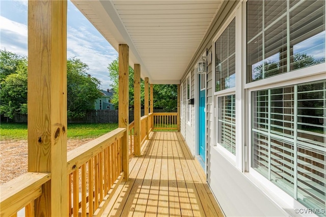 1217 Darbytown Rd, Richmond, VA 23231 - wooden terrace featuring covered porch