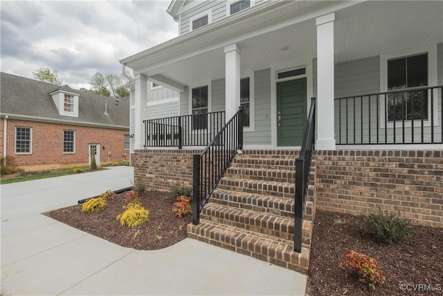 6081 Brickshire Dr, Providence Forge, VA 23140 - entrance to property featuring a porch