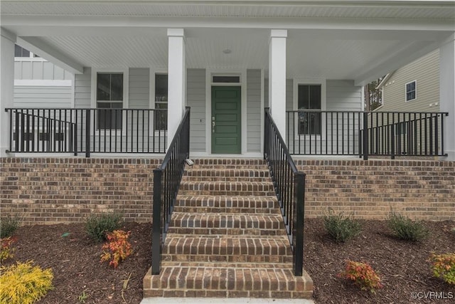 6081 Brickshire Dr, Providence Forge, VA 23140 - entrance to property featuring covered porch