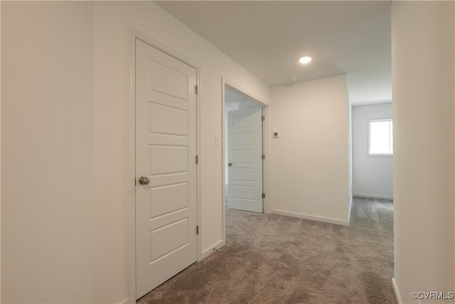 6081 Brickshire Dr, Providence Forge, VA 23140 - hall featuring baseboards, carpet, and recessed lighting