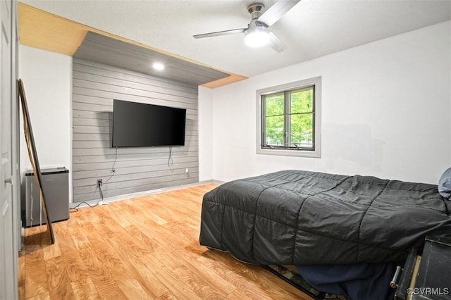 8330 Battery Gregg Ct, Henrico, VA 23231 - bedroom with light wood-style floors and ceiling fan