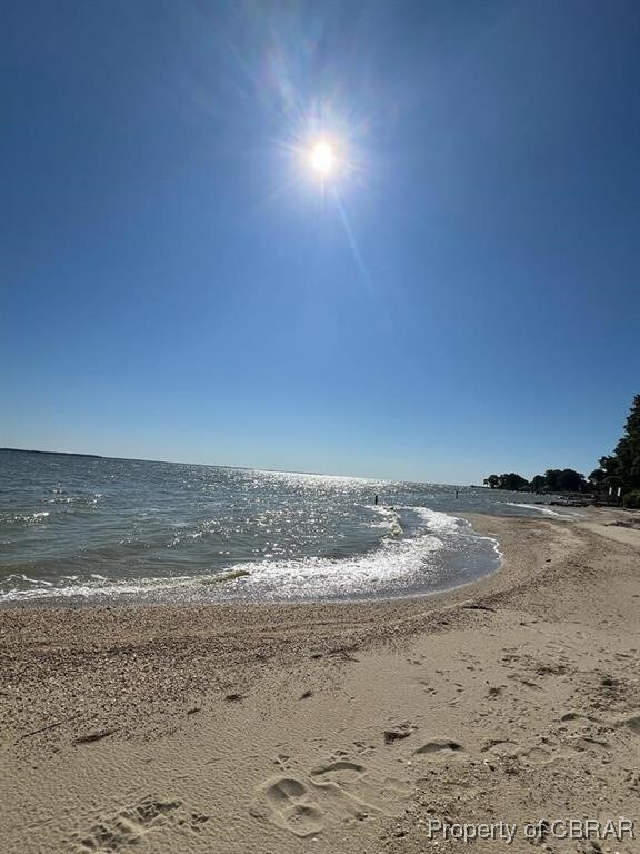 water view featuring a view of the beach