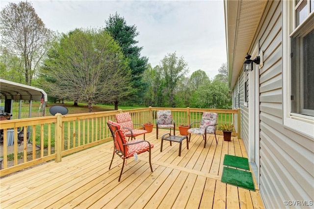 343 Liberty Rd, Buckingham, VA 23123 - view of wooden deck
