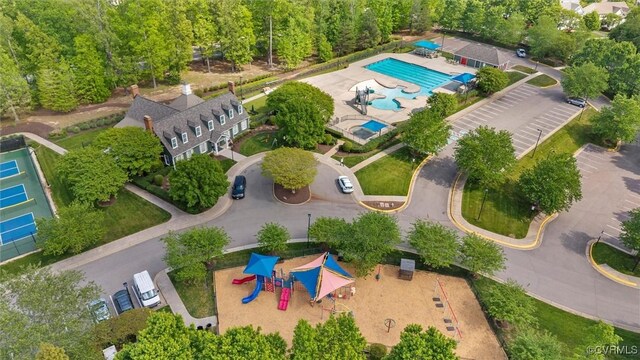 drone / aerial view