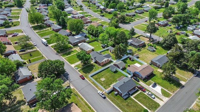 aerial view featuring a residential view