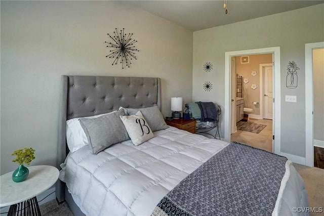 bedroom with ensuite bathroom