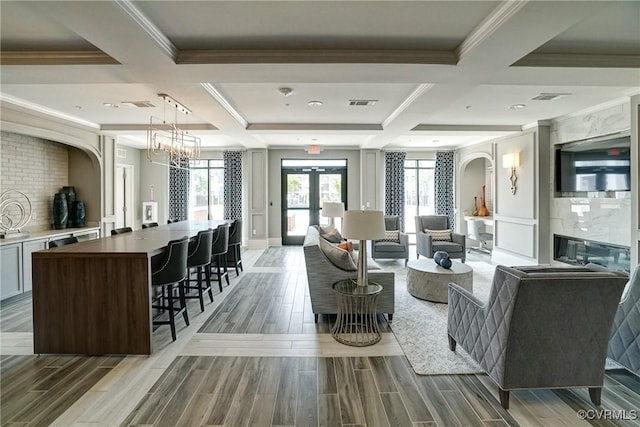 lobby featuring visible vents