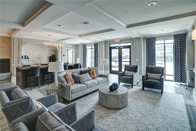 building lobby featuring visible vents