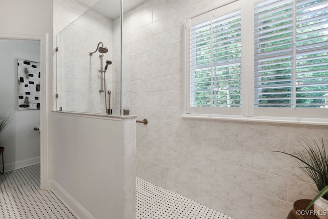 2951 W Maple Grove Ln, Powhatan, VA 23139 - bathroom with walk in shower and baseboards