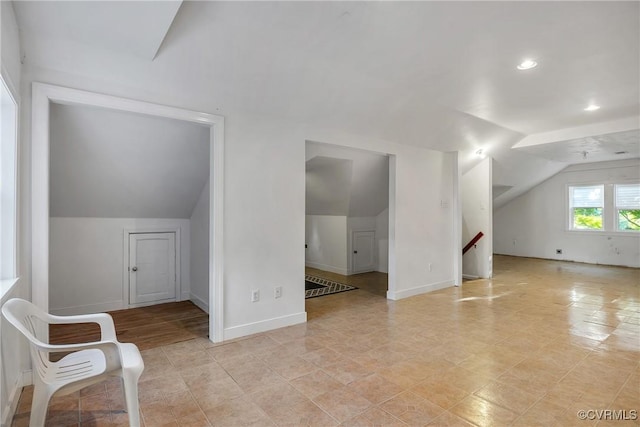 102 Norman Dr, Henrico, VA 23227 - additional living space featuring recessed lighting, baseboards, and vaulted ceiling