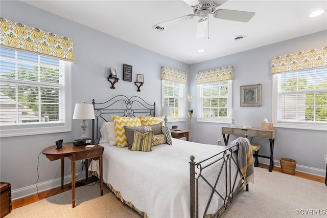 4708 Hanover Ave, Richmond, VA 23226 - bedroom with baseboards, visible vents, and wood finished floors