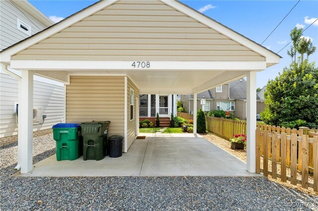4708 Hanover Ave, Richmond, VA 23226 - view of patio featuring fence and driveway
