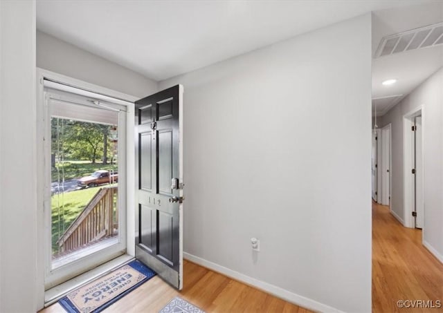 112 Webster Rd, Sandston, VA 23150 - foyer featuring light wood-type flooring and baseboards