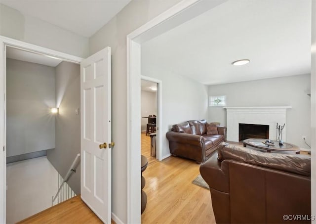 112 Webster Rd, Sandston, VA 23150 - living area with light wood-style flooring and a fireplace