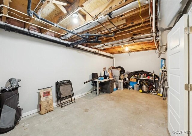 112 Webster Rd, Sandston, VA 23150 - view of unfinished basement