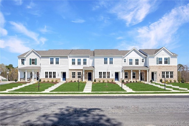 multi unit property with a front yard