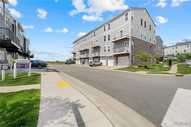 view of street featuring curbs and sidewalks