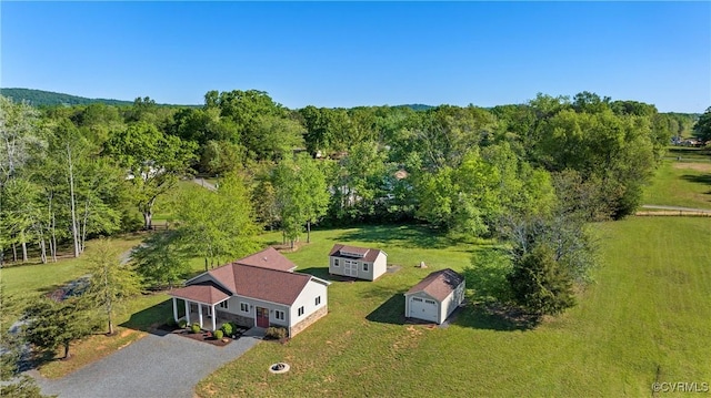 12421 Campbell Rd, Orange, VA 22960 - aerial view featuring a view of trees