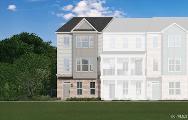 15393 Sunray Aly, Chesterfield, VA 23832 - multi unit property with a front lawn and brick siding