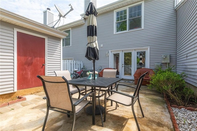 view of patio / terrace featuring outdoor dining area
