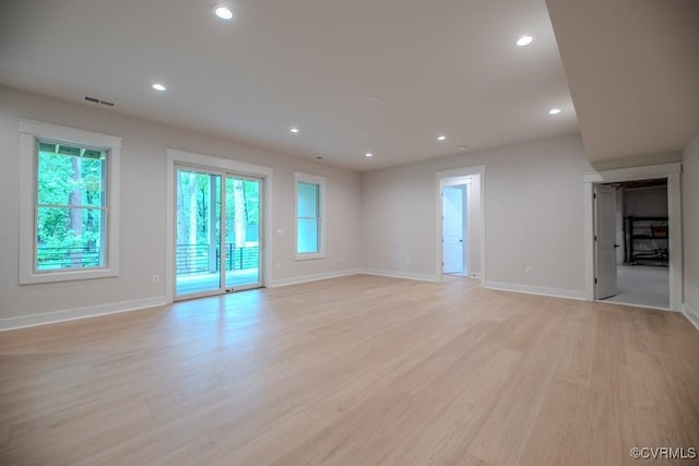4629 Butte Rd, Richmond, VA 23235 - unfurnished room featuring light wood-type flooring, recessed lighting, and baseboards