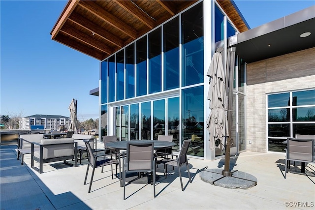 view of patio / terrace with outdoor dining space