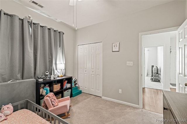 921 Hanson Dr, Newport News, VA 23602 - carpeted bedroom featuring baseboards, visible vents, and a closet