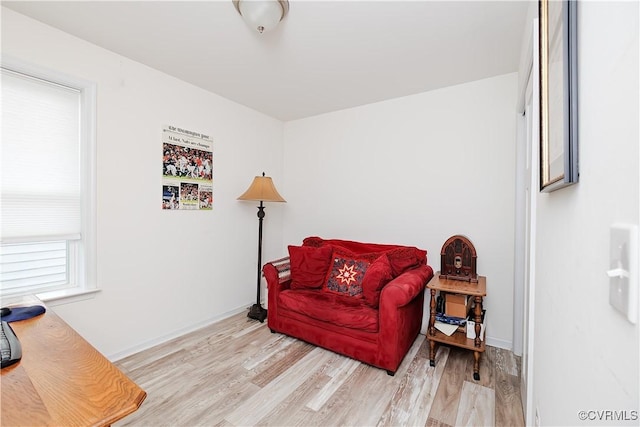 4716 Fulton St, Richmond, VA 23231 - living area featuring light wood-style flooring and baseboards