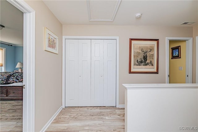 4716 Fulton St, Richmond, VA 23231 - hallway featuring light wood-style flooring and baseboards