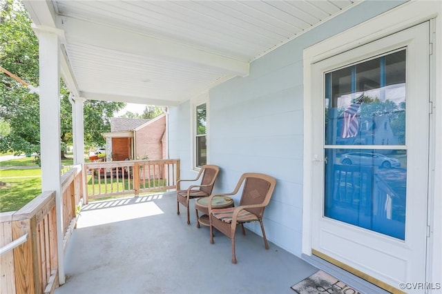 view of patio with covered porch