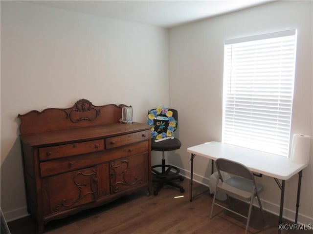 bedroom featuring wood finished floors
