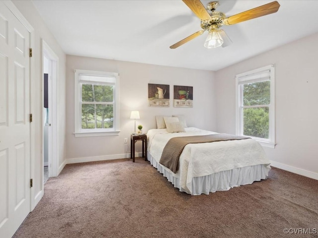 2004 Westwood Ct, Powhatan, VA 23139 - carpeted bedroom featuring baseboards and a ceiling fan