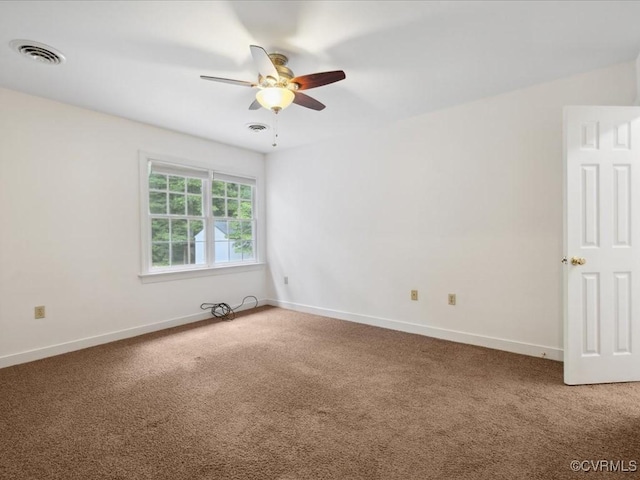 2004 Westwood Ct, Powhatan, VA 23139 - spare room featuring carpet flooring, ceiling fan, and baseboards