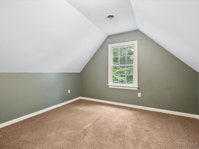 2004 Westwood Ct, Powhatan, VA 23139 - additional living space featuring carpet floors, baseboards, and vaulted ceiling