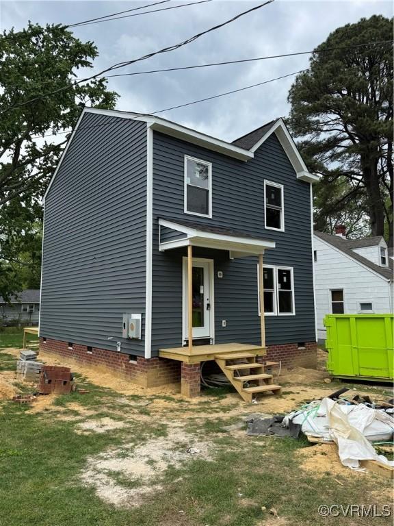 206 N Oak Ave, Highland Springs, VA 23075 - view of front of house featuring crawl space