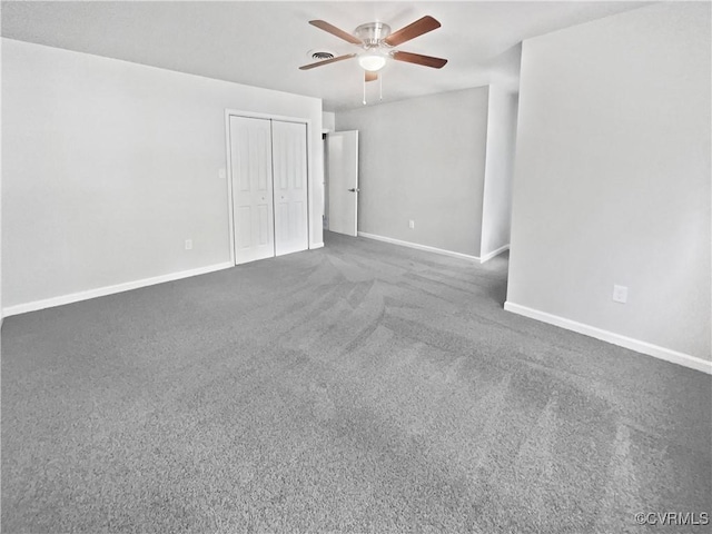 10901 Drayton Rd, Chester, VA 23831 - carpeted spare room featuring ceiling fan and baseboards