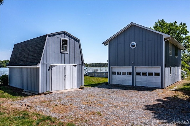 2215 Ditchley Rd, Kilmarnock, VA 22482 - garage with a detached garage