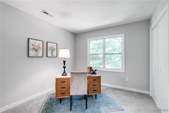 7713 Flag Tail Dr, Midlothian, VA 23112 - office area featuring light colored carpet and baseboards