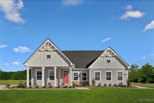 3 Abercrombie Dr, Chesterfield, VA 23838 - view of front of property with board and batten siding and a front yard
