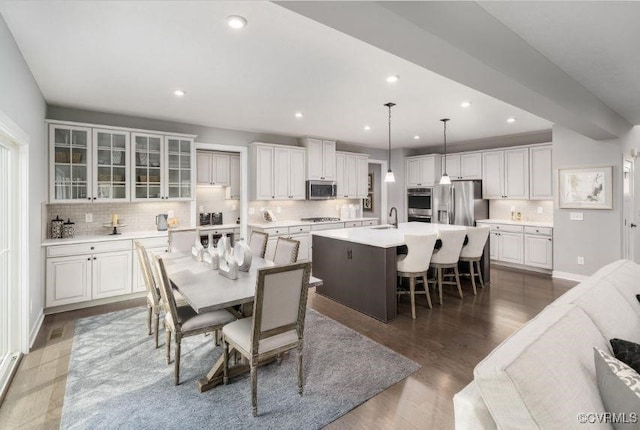1 Abercrombie Dr, Chesterfield, VA 23838 - dining area featuring recessed lighting, wood finished floors, and baseboards