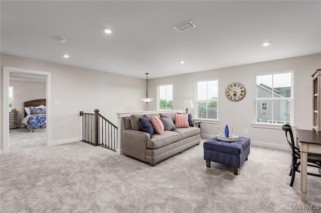 2 Abercrombie Dr, Chesterfield, VA 23838 - carpeted living area featuring baseboards and recessed lighting