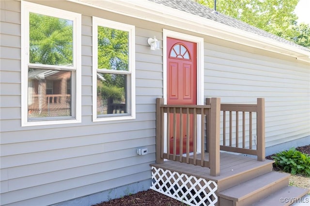 1701 Arlington Rd, Hopewell, VA 23860 - entrance to property featuring a shingled roof