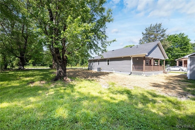1701 Arlington Rd, Hopewell, VA 23860 - view of yard featuring a wooden deck