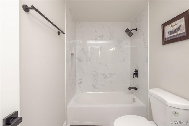 1701 Arlington Rd, Hopewell, VA 23860 - bathroom featuring toilet and shower / tub combination