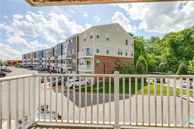 view of balcony