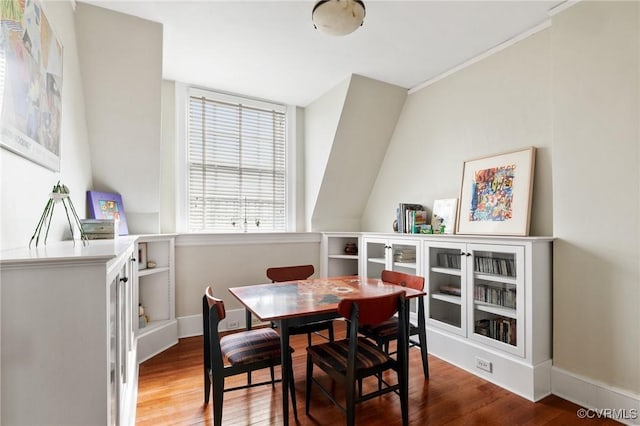 2218 Monument Ave, Richmond, VA 23220 - dining area with wood finished floors and baseboards