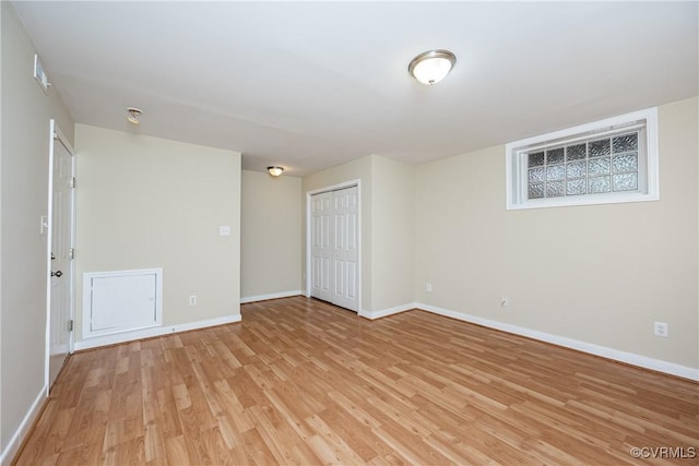 605 Spring St Unit P, Richmond, VA 23220 - empty room featuring light wood-type flooring and baseboards